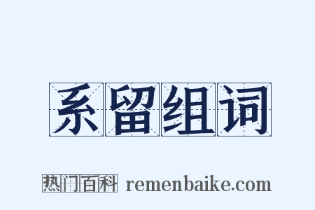 系留组词是什么意思的图片